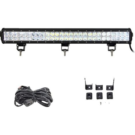 Barre lumineuse LED, faisceau combiné, résistant aux intempéries, Combo de 25 pouces avec fil (1/2)
