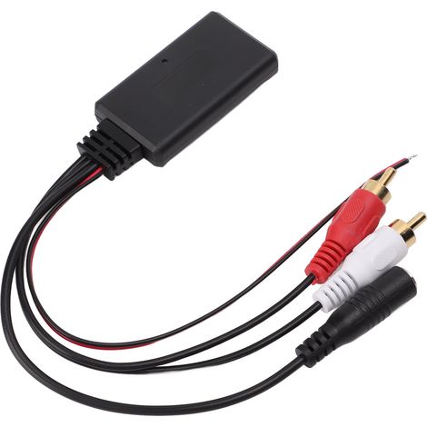 Module Bluetooth 5.0 Voiture AUX Kit Mains Libres Micro Intégré ABS Résistant Anti-Vieillissement pour Autoradio Pioneer 2RCA (1/5)