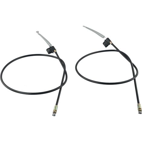 Replacement cable for recliner chair - 93 cm - Metal wire for release lever - Handle cord for sofa, armchair, chaise lounge, repair parts - Black (1/5)