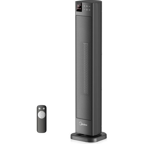 Radiateur Céramique PTC 2000W avec Thermostat et Télécommande, Gris (1/5)