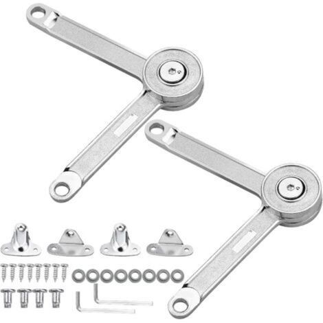 2 PCS Meuble Armoire Meuble Porte Ascenseur Support Charnière Charnière Porte Placard Meubles Placard Couvercle Flap Restez Tampon Amortisseur Réglable (1/4)