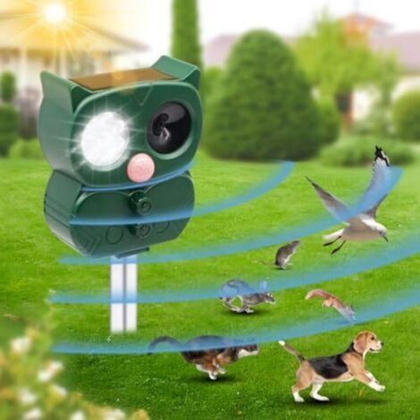 Outdoor Cat Repellent, Outdoor Cat Repellent Cat Repellent, Ultrasound Animal Repellent Repellent for Dogs, Cats, Rabbits, Foxes (1/5)
