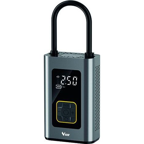 Vigor VMC-SMART Minicompressore a Batteria 60 W 10,3 bar 16 l-min Powerbank Torcia Integrata Ugelli Custodia (1/5)