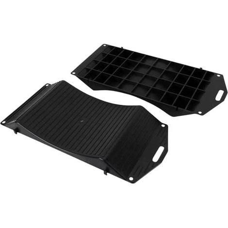 Protège-pneux Lot de 2 - Plastique Noir - Évite déformations - Auto et Camping-car - 10 à 20 pouces (1/5)