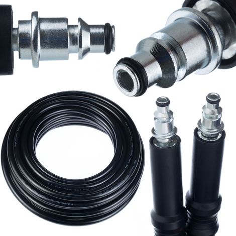 Tubo Alta Pressione 15m Quick Connect – Nylon e PVC, 200 Bar, 60°C  Compatibile con Idropulitrici Bosch AQT, Easy Aquatak, Advance Aquatak