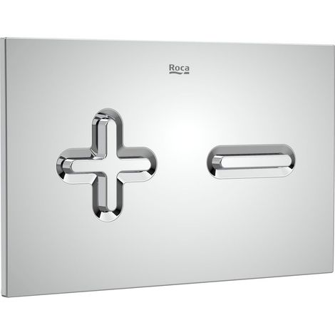 Plaque d'actionnement avec double chasse d'eau PL6 DUAL (ONE) - ROCA Couleur : chromé (1/2)