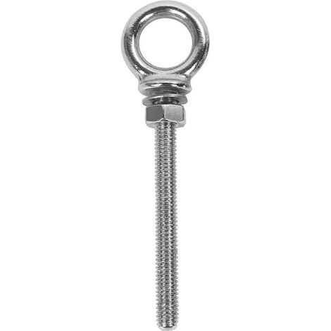 Boulons à œil de levage durables en acier inoxydable avec écrous, boulons à œil pivotants, boulons à crochet annulaire, vis de fixation (M8 x 80 - 316)-11.10X2.85X1.00CM (1/5)
