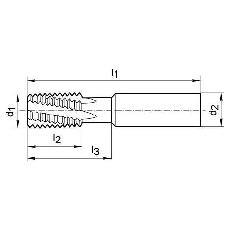 Fraise à fileter TMUSP VHM TiCN queue HA arrosage interne D16x25x1.5mmGÜHRING (1/5)