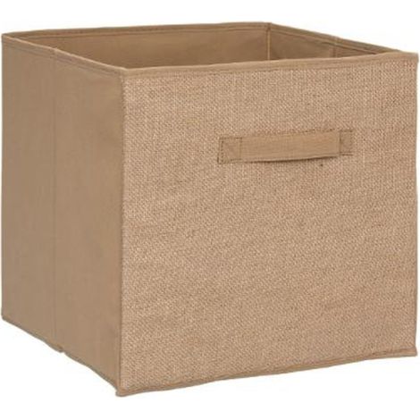 Boîte de Rangement Pliable "Jute" 31x31cm Naturel