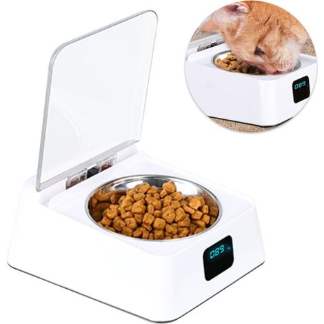 Bol Alimentaire Automatique À Détection Infrarouge - Acier Inoxydable 304 - Capacité 330 Ml - Pour Chien Et Chat - Avec Câble Usb