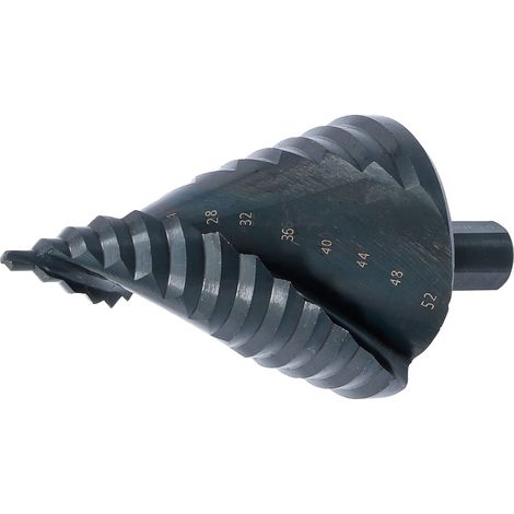 Foret étagé BGS TECHNIC, 74702, nitrure de titane-aluminium, 4-52 mm