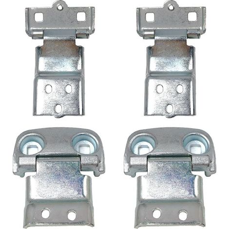 1388883080 Juego de 4 bisagras superiores para puerta trasera, izquierda y derecha, accesorios de bisagra de 180°, 1388883080 Compatible con Ducato 250, Jumper, Peugeot 0t, Boxer, reemplazo de bisagra