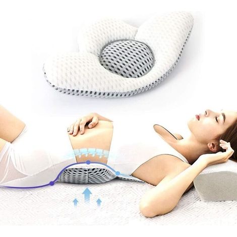 Oreiller lombaire,Coussin Lombaire pour Dormir，Coussin Soutien Lombaire pour Dormir pour Réglable en Hauteur,Utiliser en Position Couchée, pour femmes enceintes maternité travailleuse de bureau (1/5)