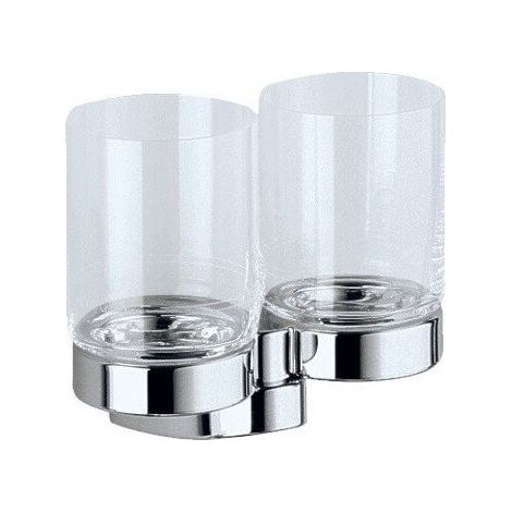 Porte-verre double SOLO en vrac, chromé KEUCO