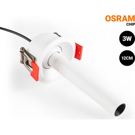 Faretto LED da incasso a soffitto 3W - Estensibile 120mm -