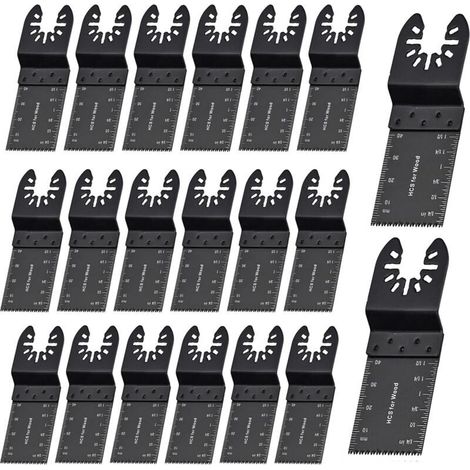 Lot de 20 lames de scie oscillante universelle à dégagement rapide pour DeWalt, Bosch, Fein, Makita, Multimaster Dremel 35 mm (1/5)