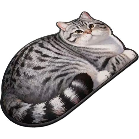 Katzenteppich Saugfähiger waschbarer Teppich Rutschfester