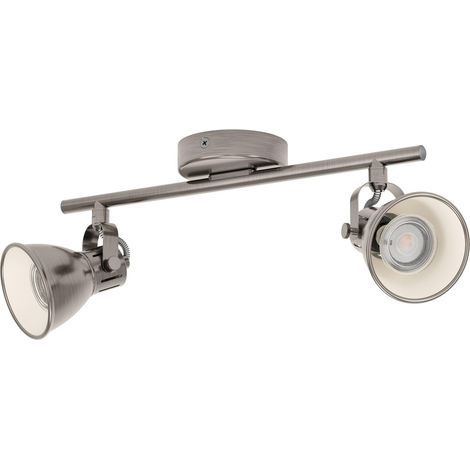LED Plafonnier, lampe de plafond industrielle 2 flammes (1/5)
