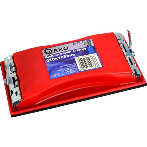 Blocco carta vetrata geko plastica 210x105 mm micro gomma (1/3)