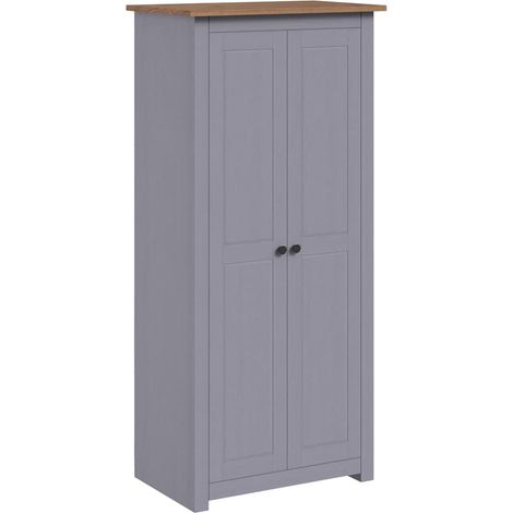Maison Exclusive - Armadio Grigio 80x50x171,5 cm Legno Massello Pino Panama Range