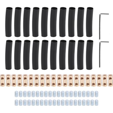 Jeu de 20 Connecteurs Filetés en Cuivre 10 AWG 60A pour Connexion Rapide et Splicing (1/5)