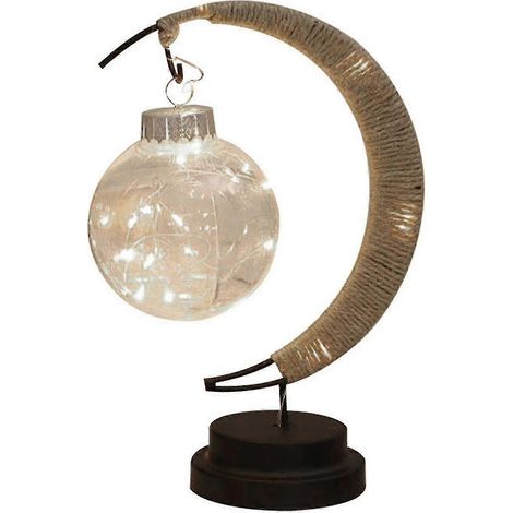 Lampe de table LED avec boule à vœux en forme de lune (1/4)