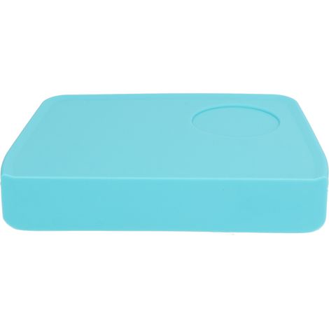 Kaffeetampfmatte aus lebensmittelechtem Silikon für Kaffeemaschinen, ideal für Zuhause, Küche, Bars und Cafés (blau). (1/5)