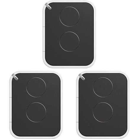 Lot de 3 Télécommandes Nice Era ON2E ON2 – Émetteur Portail et Porte de Garage – 2 Canaux, Fréquence 433,92 MHz, Noir/Blanc – Compatible Motorisation Nice (1/5)