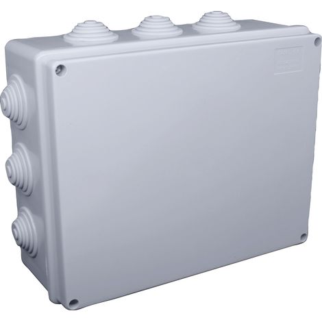 Abzweigdose rechteckig und deckel mit schrauben 240x190x90mm mit 12 kabelverschraubungen IP55 FAEG - FG13407 (1/2)