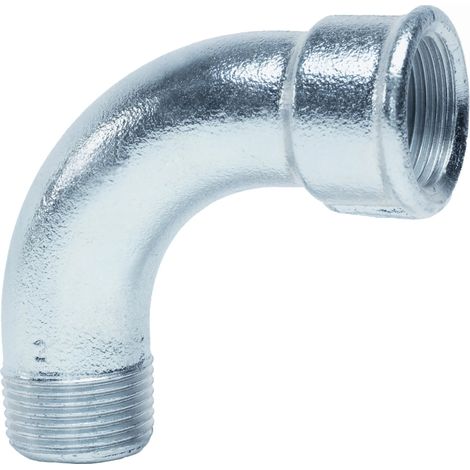 Curva 90° 1/2" Maschio-Femmina Zincata