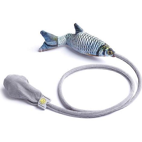 Soin dentaire interactif à bascule pour chatons - Jouet à mâcher sûr en forme de poisson - Carpe crucian (1/5)
