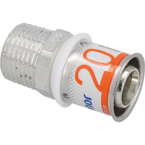Raccord droit inox à sertir S-Press Plus multicouche M - 20mm 3/4' (20x27mm) - Uponor (1/2)