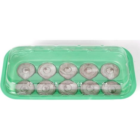 12x Anzucht-Set Mini-Gewächshaus 26x13x6cm mit Erde Keimlinge (1/5)