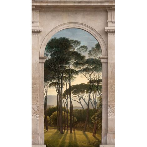Panoramique Trompe l'oeil Vert The Wall A.S. Création (1/3)