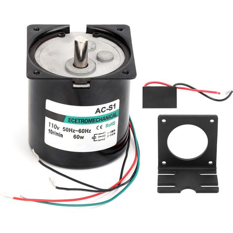 Moteur synchrone AC CW/CCW à aimant permanent couple élevé 60W pour machine-outil CNC XD80KTYZ 10 tr/min AC110V (1/5)