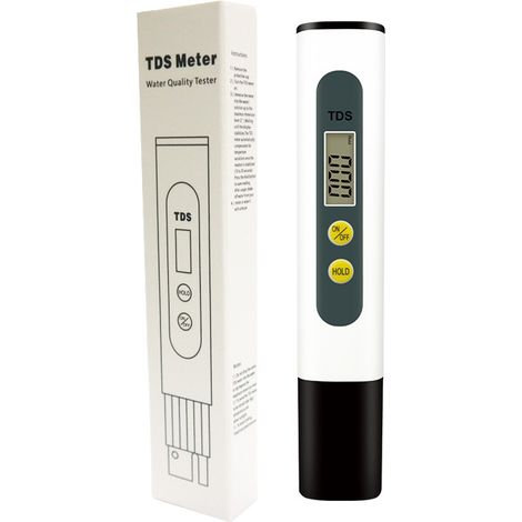 Stylo testeur de qualité de l'eau TDS – 25 x 14 x 134 mm, résolution de 1 ppm, fonctionnement sous 3 V