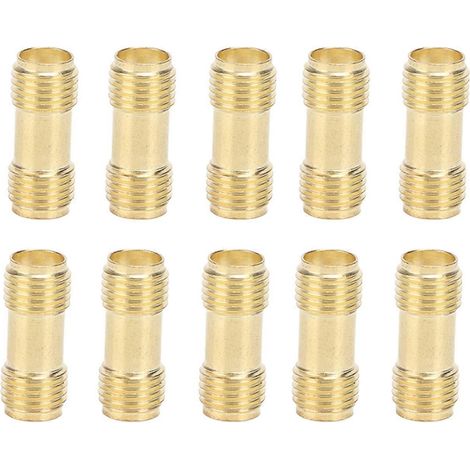Ensemble de 10 adaptateurs pour câble coaxial RF (SMAKK femelle-femelle)