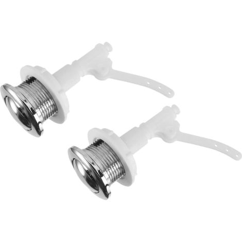 2 Pièces Tige de Bouton-poussoir, Abs, Blanc (1/5)