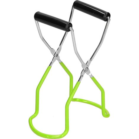 Pinces antidérapantes, pince pour bocal multifonctionnel en acier inoxydable PP anti-brûlure pour plateau pince à vaisselle outil de cuisine(vert) (1/5)