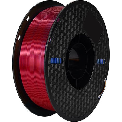 KINGROON 3D-Drucker PLA-Filament 1 kg 1,75 mm Dreifarbiges Seiden-PLA-Filament 3D-Druckmaterial Grad-SilkRot Gold Blau-
