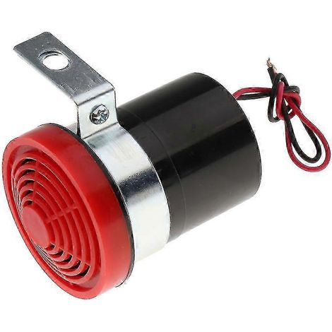 Avertisseur sonore de recul robuste 12 V compatible avec camions/excavatrices, 102 dB, étanche IP67, en ABS. (1/4)