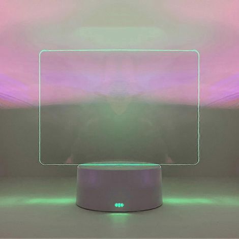 Tableau lumineux transparent en acrylique, lampe tendance alimentée par USB/secteur/piles, décoration pour la maison et la chambre