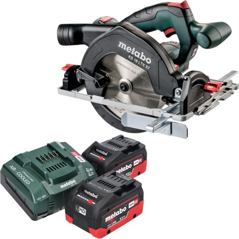 Metabo KS 18 LTX 57 Sierra circular sin cable 18 V 165 mm + 2x batería LiHD 8,0 Ah + cargador