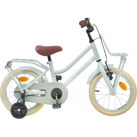 Teenpull – Kinderfahrrad 12 Zoll für 2-4 Jahre alt Hellgrün (1/5)