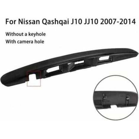 Poignée de coffre arrière 90812JD20H pour Nissan Qashqai avec caméra et trou de serrure, compatible avec Qashqai J10 JJ10 2007-2013 (1/4)