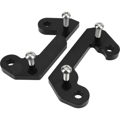 Repose-pieds en alliage d'aluminium avec support de rehausse arrière, accessoires de modification pour moto NIJIA 400 2018-2021, noir (1/5)