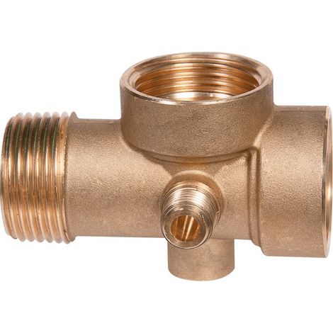 Raccord laiton 5 voies pour pompe - Itap - Filetages 1' et 1/4' - PN 25 (1/3)