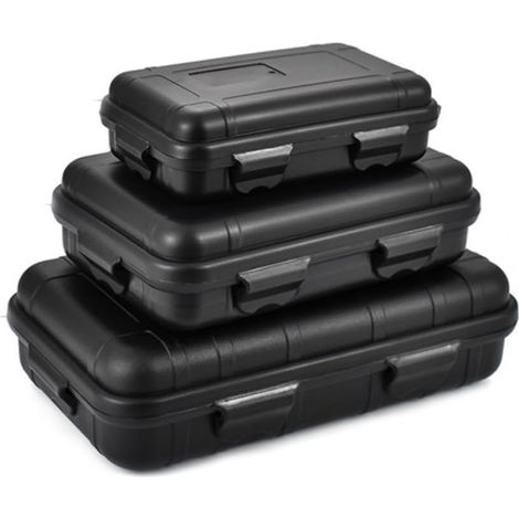Boîte de Rangement D’Outils Polyvalente Grand Format, PP Noir Antichoc et Étanche, Légère à Transporter, Usage Urgence et Aventure en Plein Air (1/5)