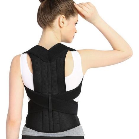BORLAI® Correcteur de Posture, Ceinture Maintien de Dos Réglable et Confortable Support de Dos et l’épaule Soulager Douleur , M (1/3)