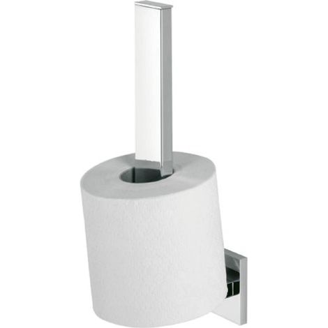 Tiger Items Portarotolo di Riserva, Acciaio Inox, Cromato, 5 x 25,5 x 8 cm